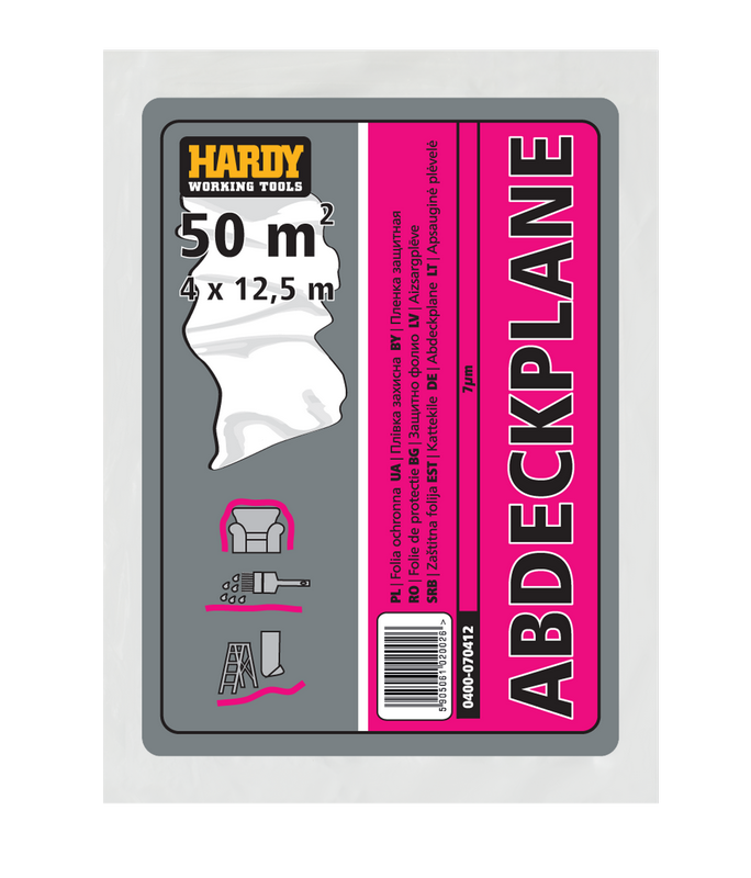 Zakrývacia fólia HDPE 7 mikrónov
