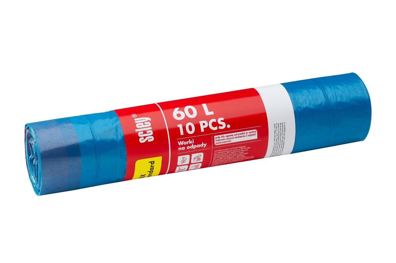 Vrecia na odpad so zaťahovaním 60L LDPE